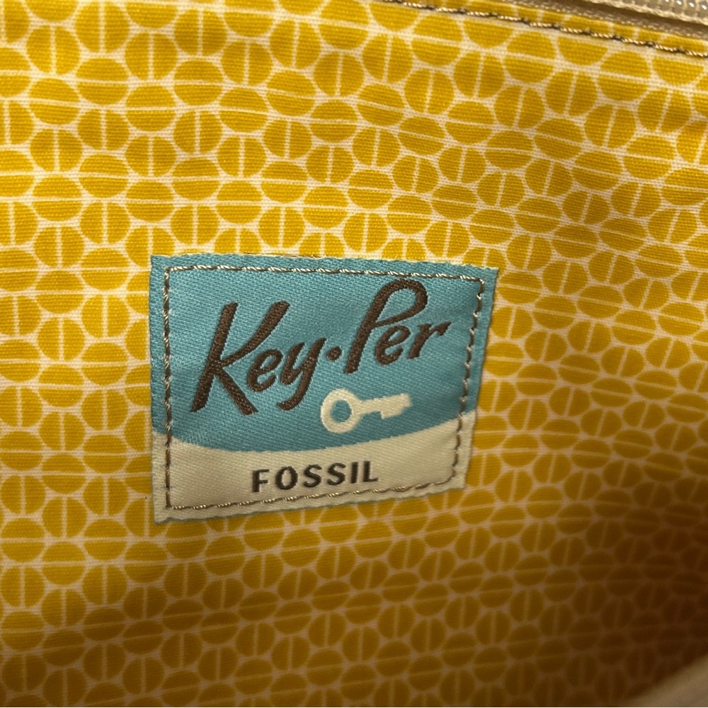 Fossil Y2K Pink-Lavender Cosmetic Bag Key-Per Zip Pouch NWOT - Picture 9 of 15